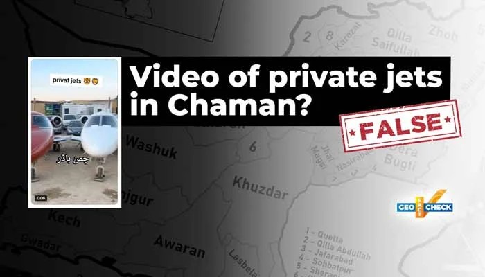 Fact-check: Viral video of 'smuggled' jets in Chaman is AI-generated