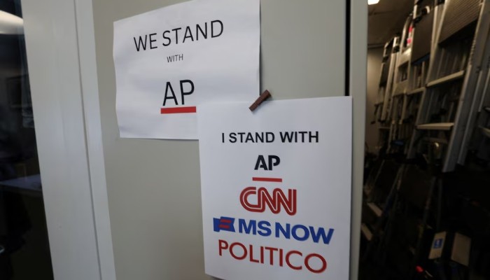 Trump's ban on three news outlets faces legal challenge in US court